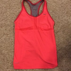Pink nike tank top